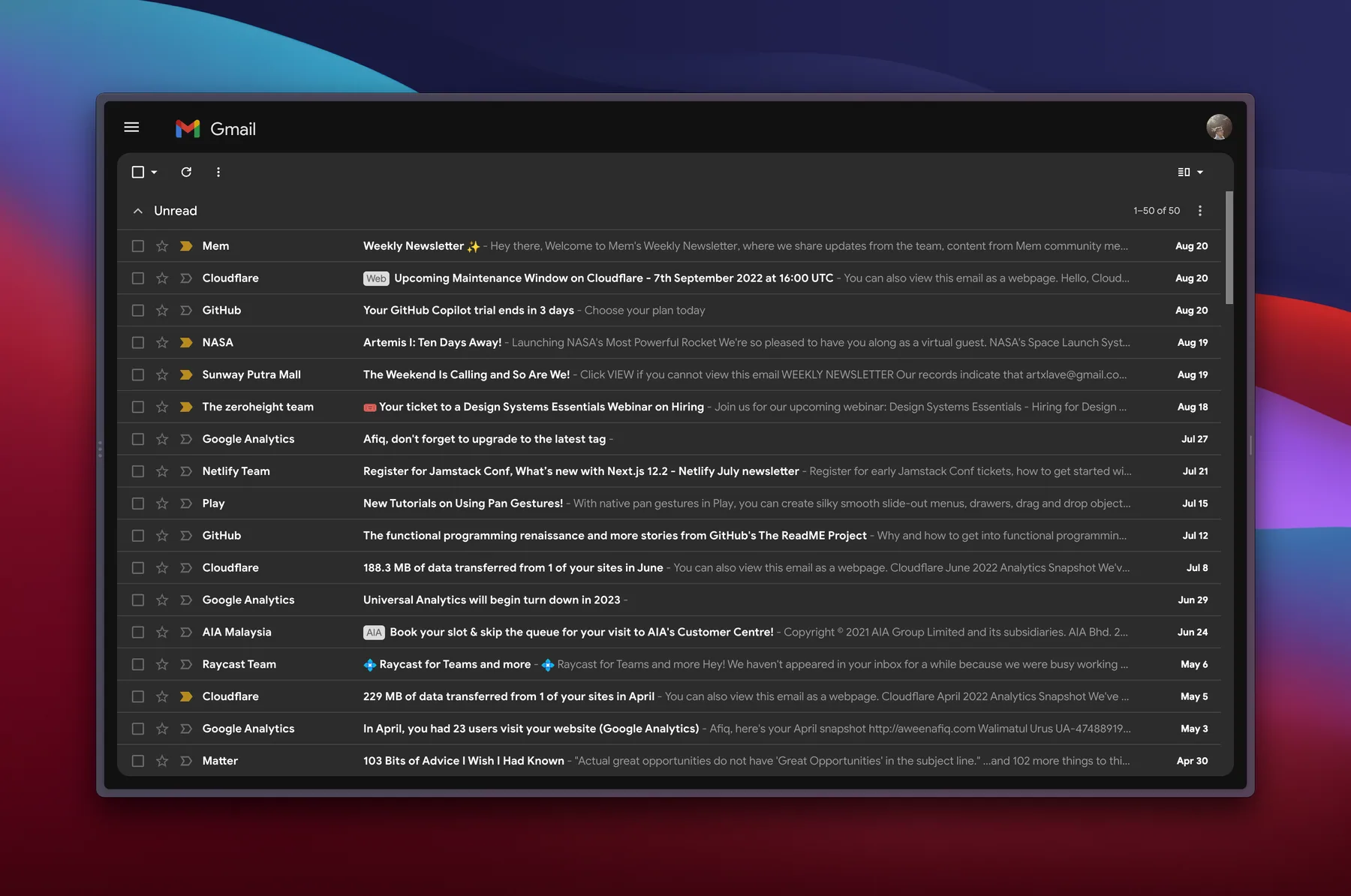 Enhanced Gmail